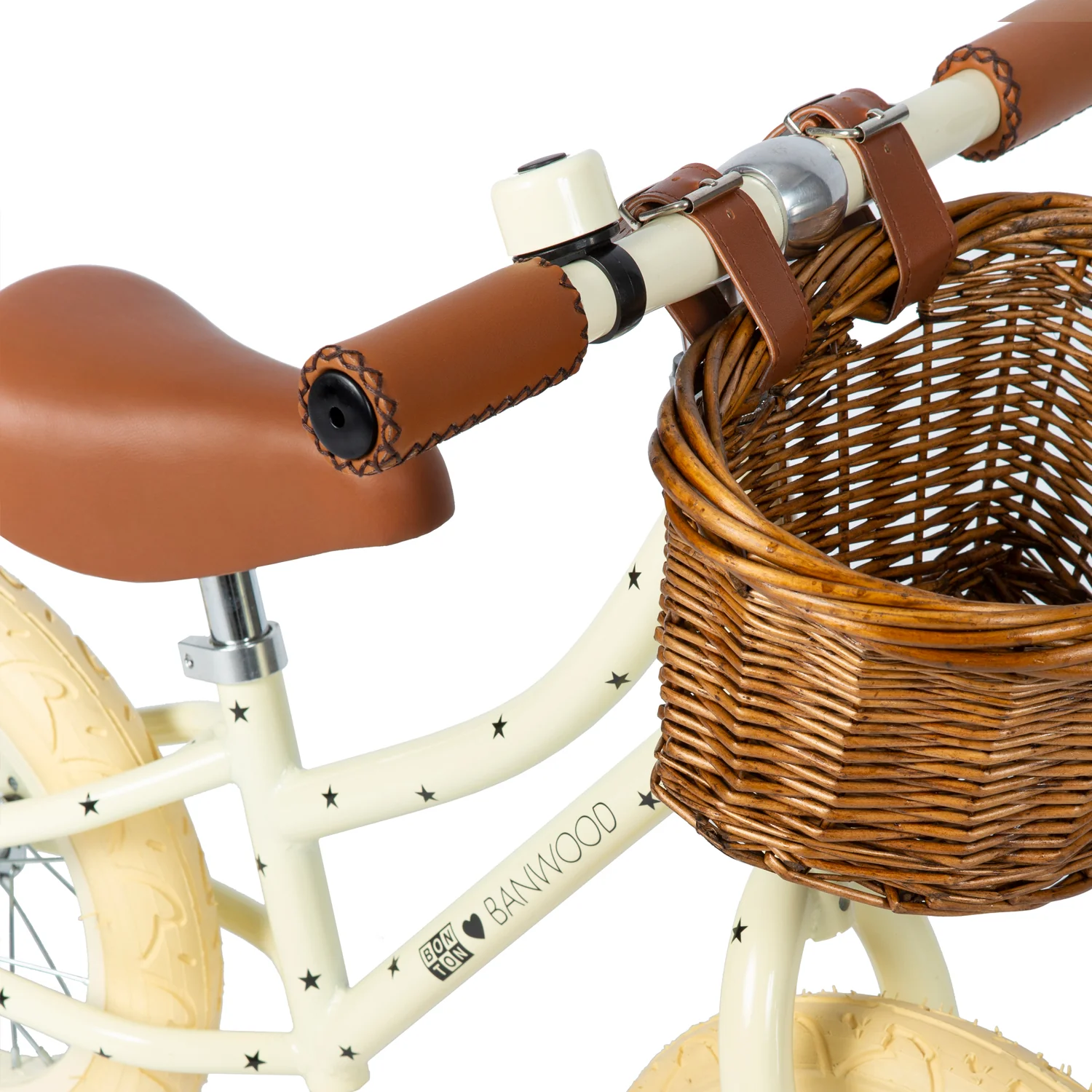 Banwood + Bonton First Go Balance Bike - Cream | Stars - Image 5
