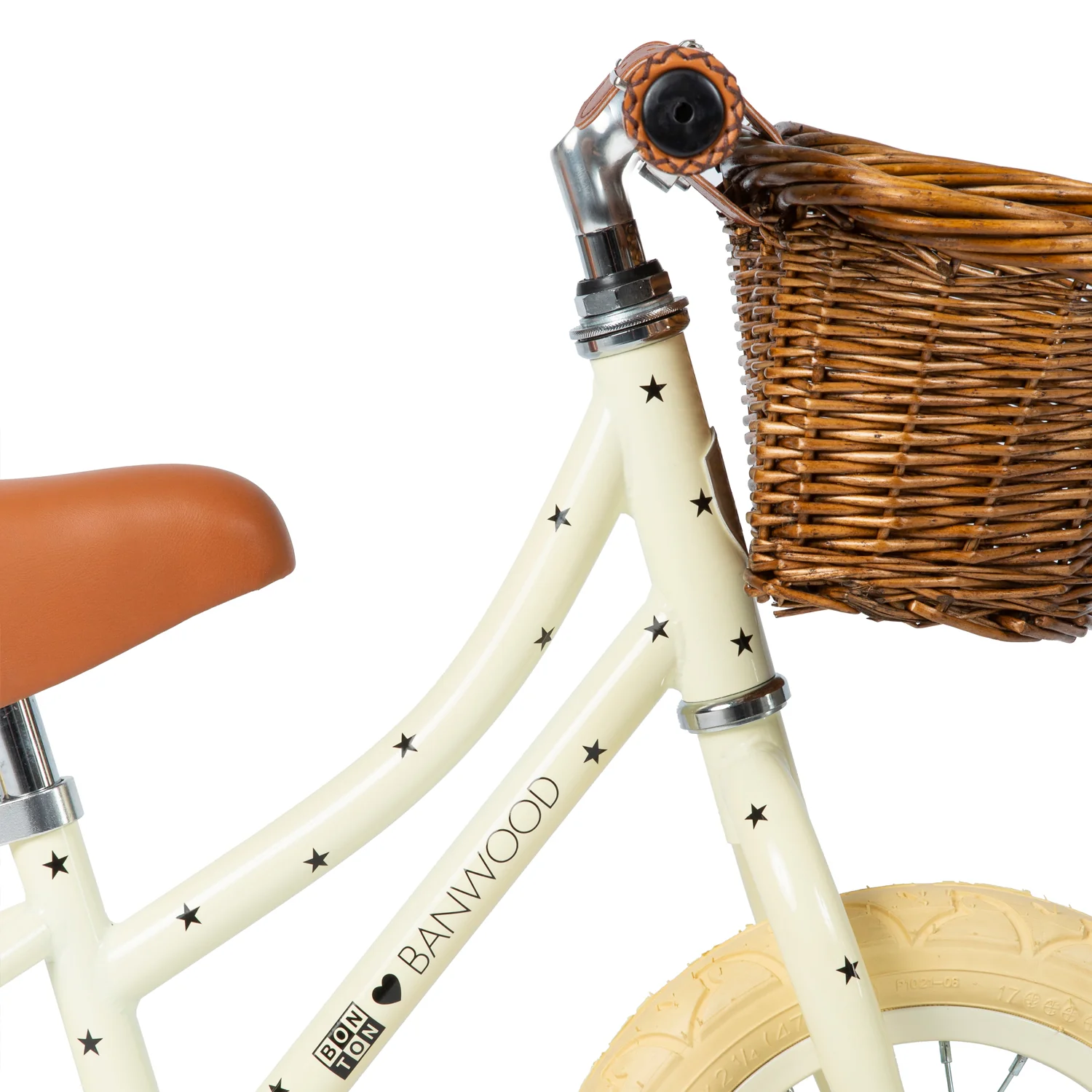 Banwood + Bonton First Go Balance Bike - Cream | Stars - Image 6