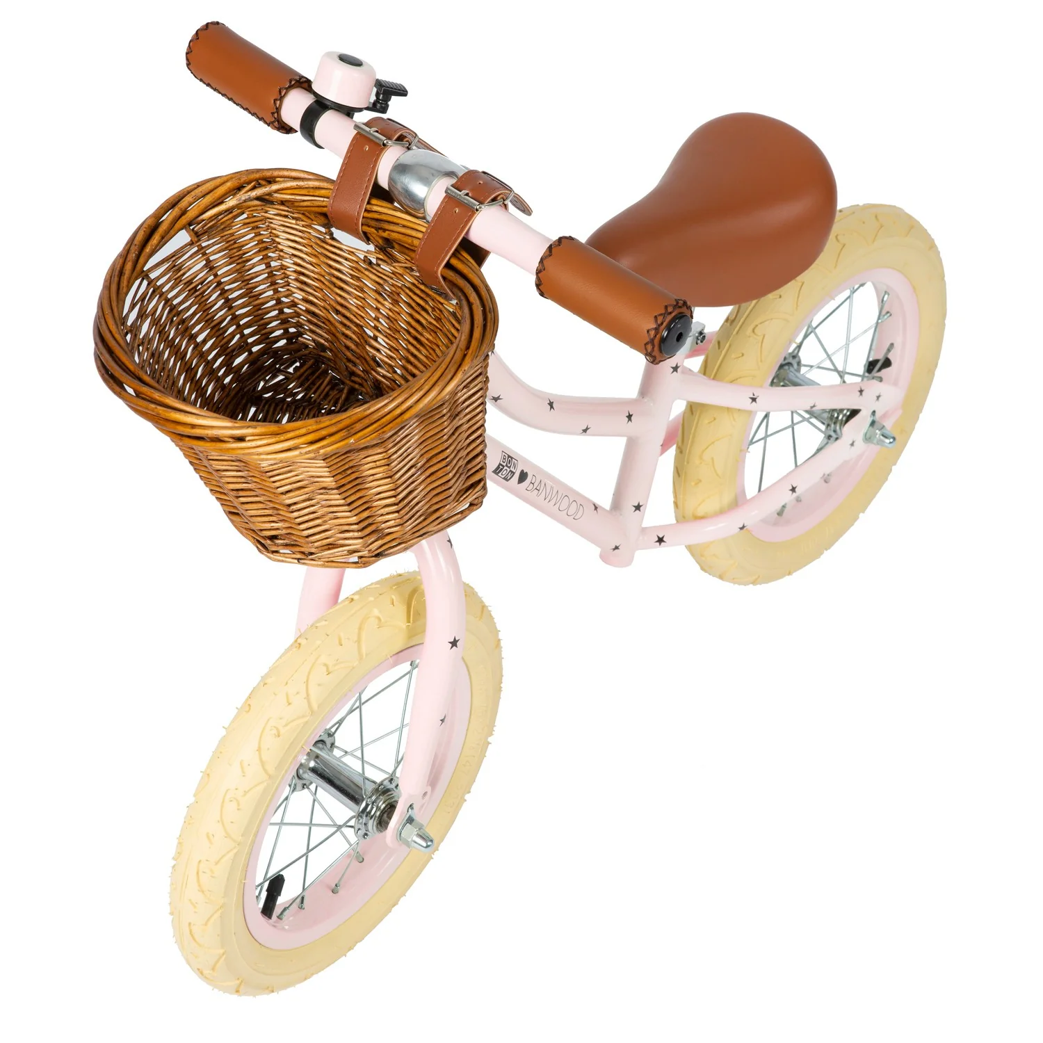 Banwood + Bonton First Go Balance Bike - Pink | Stars - Image 3