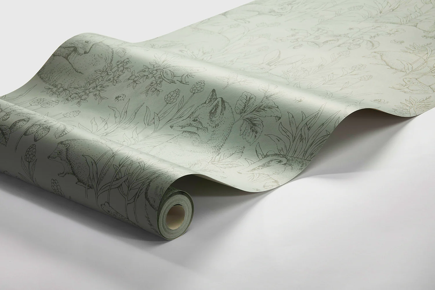 Borastapeter Wallpaper - Forest Friends Green - Image 11
