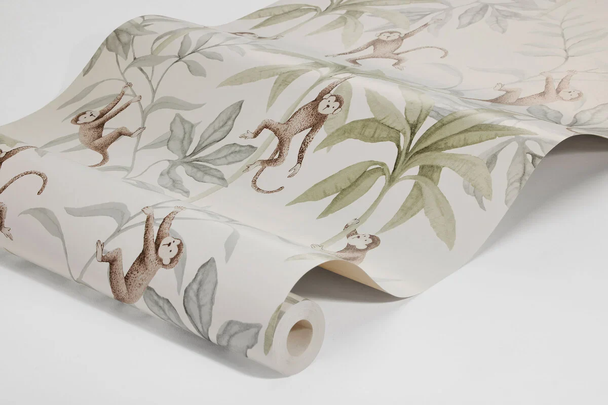 Borastapeter Wallpaper - Jungle Friends White - Image 6