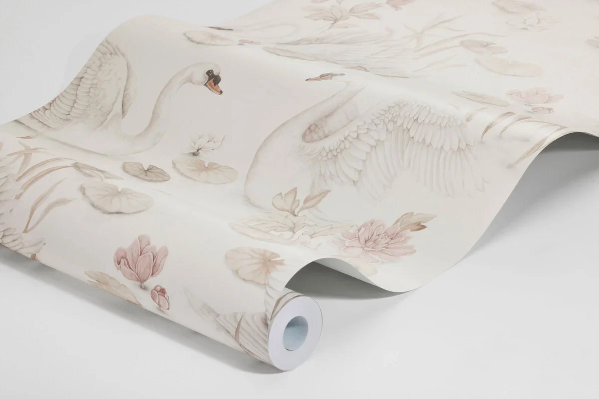 Borastapeter Wallpaper - Lily Swan Multi Colour - Image 7