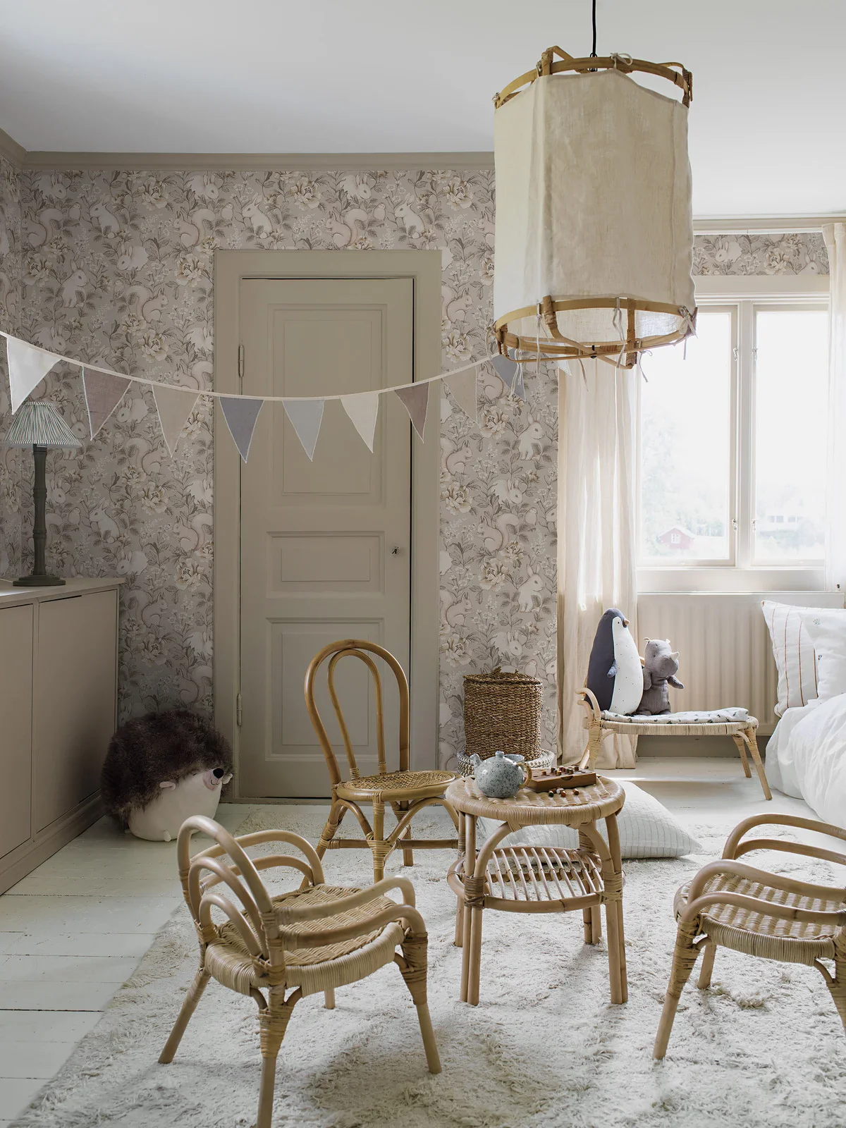 Borastapeter Wallpaper - Magic Forest Beige - Image 3