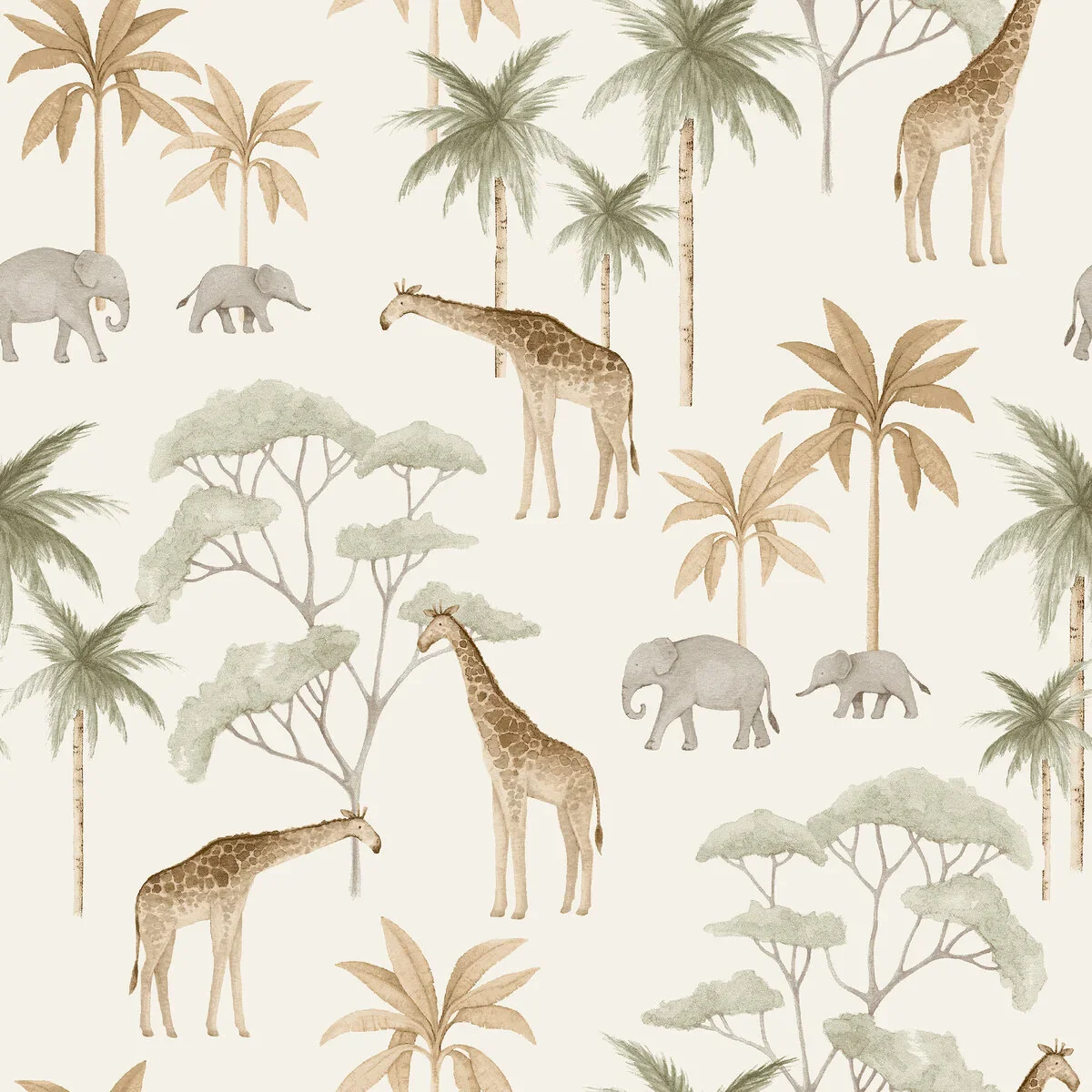 Borastapeter Wallpaper - Savannah White
