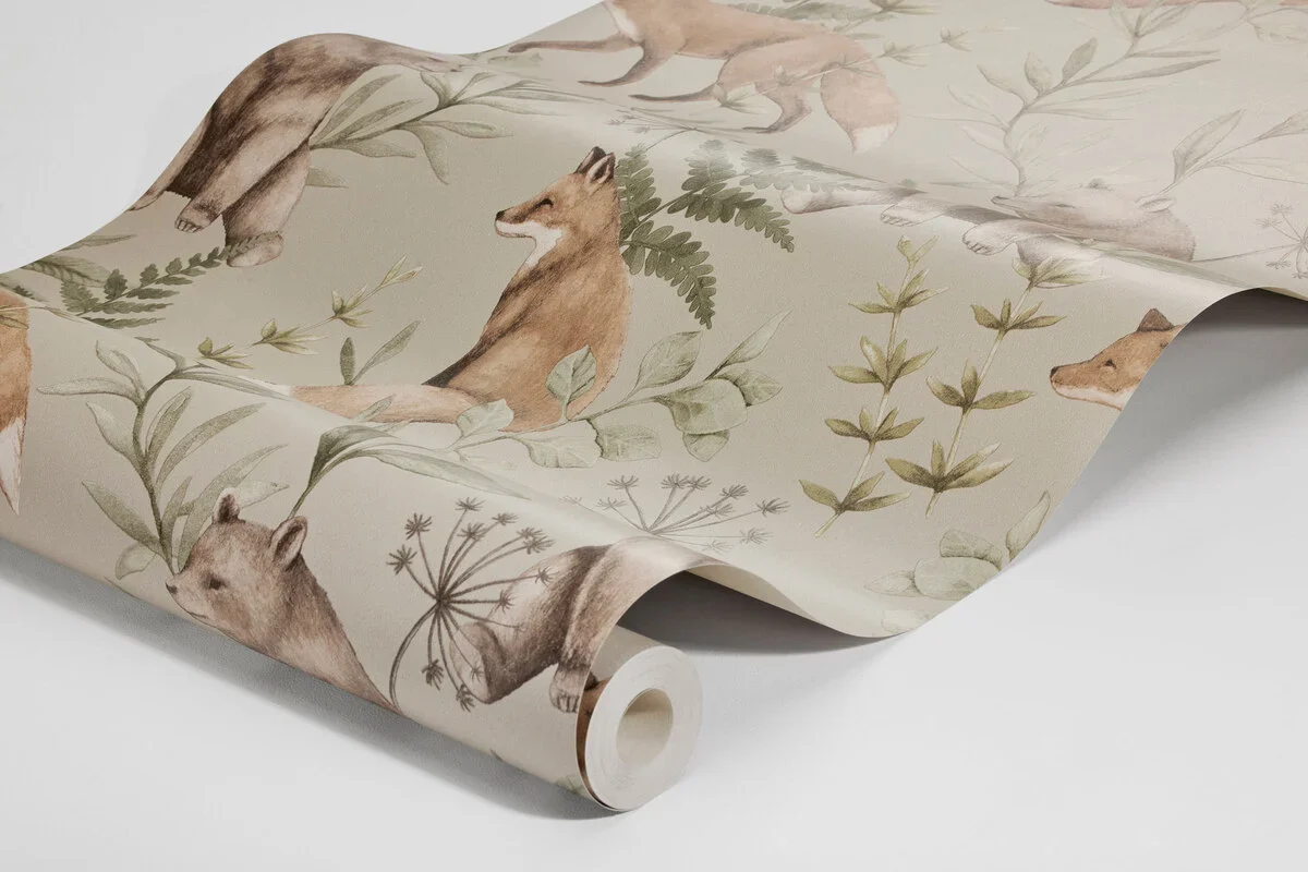 Borastapeter Wallpaper - Wild Forest Beige - Image 6