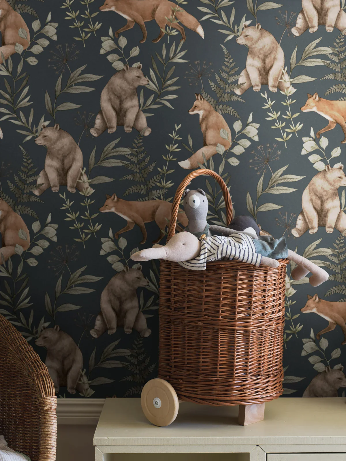 Borastapeter Wallpaper - Wild Forest Blue - Image 4
