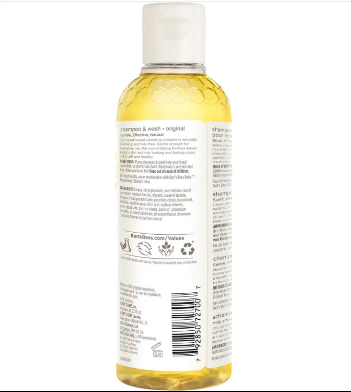 Burt's Bees Baby Bee - Shampoo & Body Wash - Image 4