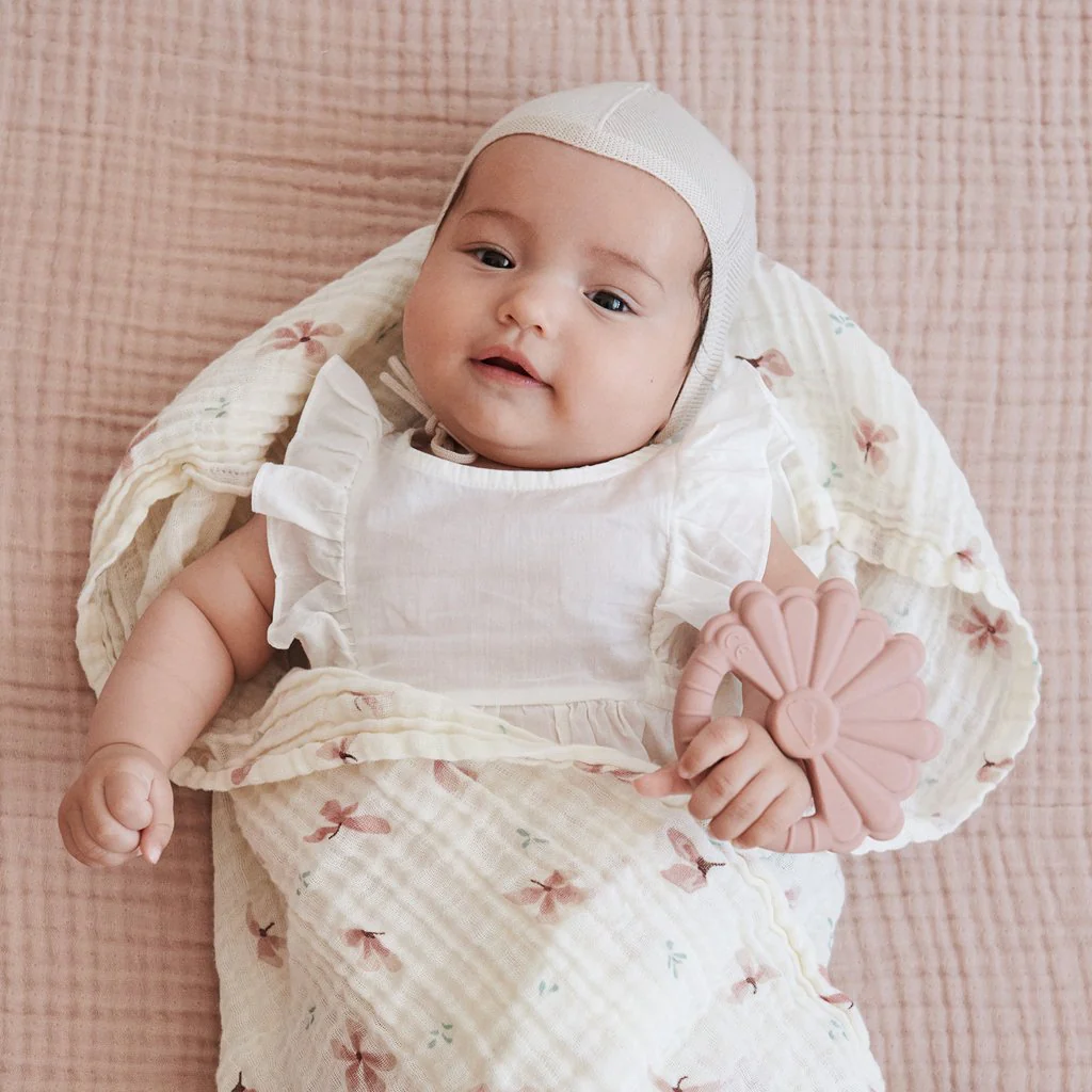 Cam Cam Copenhagen Organic Swaddle Light - Wildflower - Image 3
