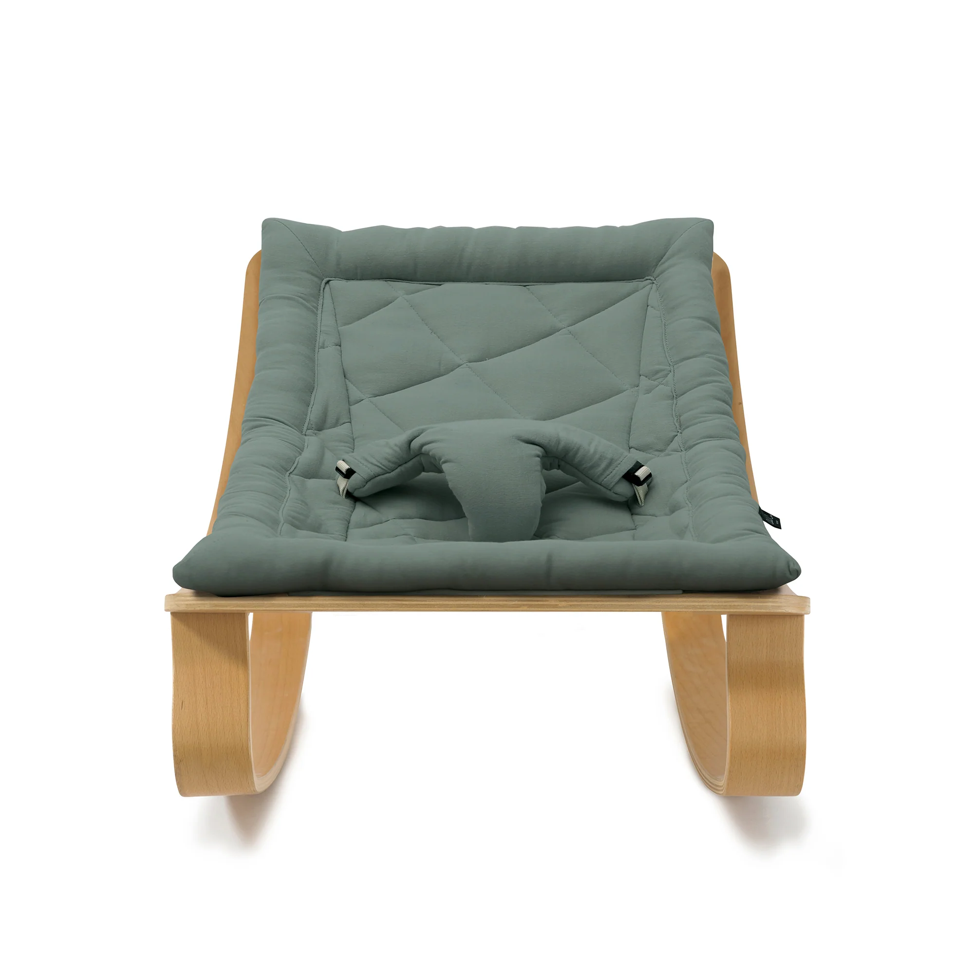 Charlie Crane Levo Baby Rocker - Beech + Orage Cushion - Image 2