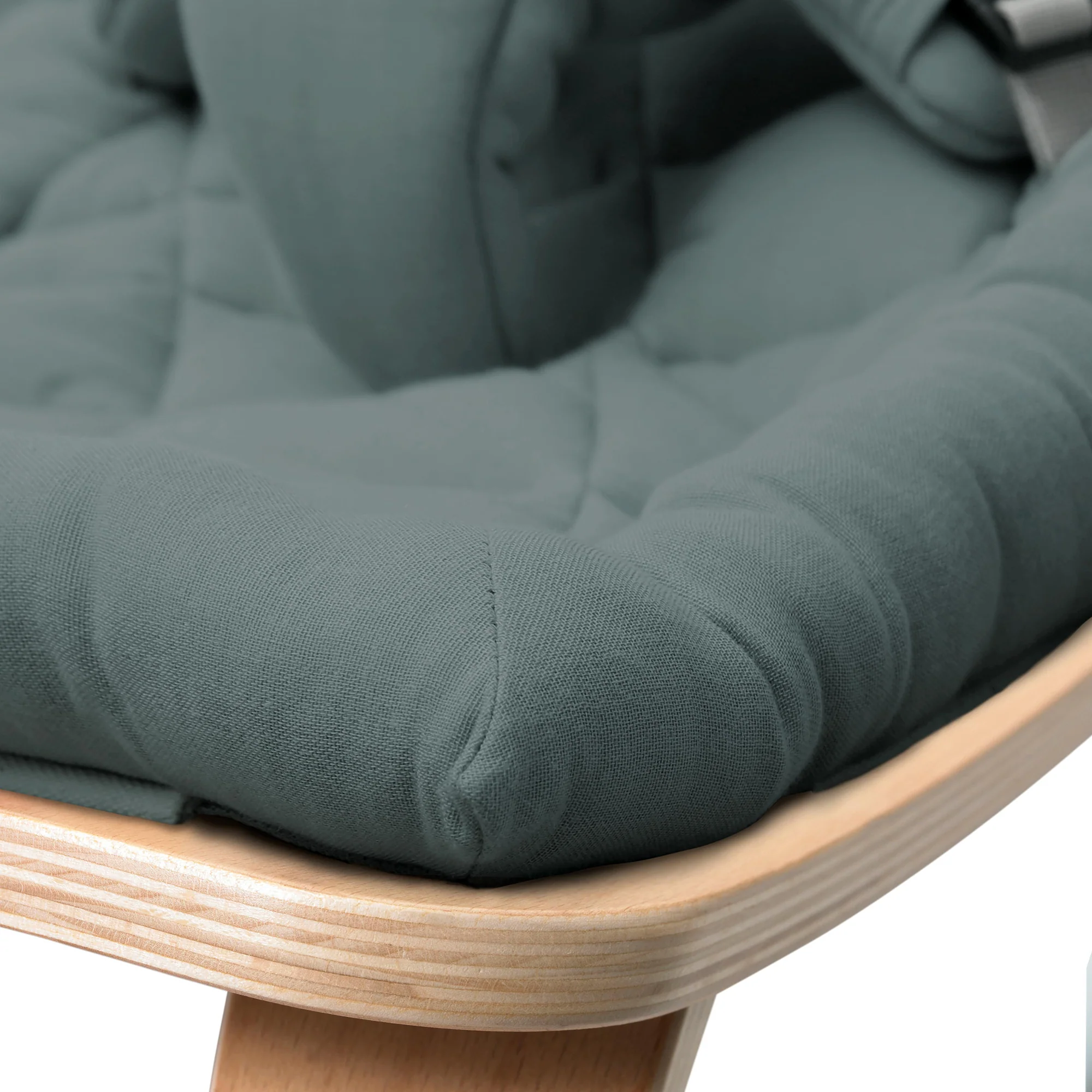 Charlie Crane Levo Baby Rocker - Beech + Orage Cushion - Image 5