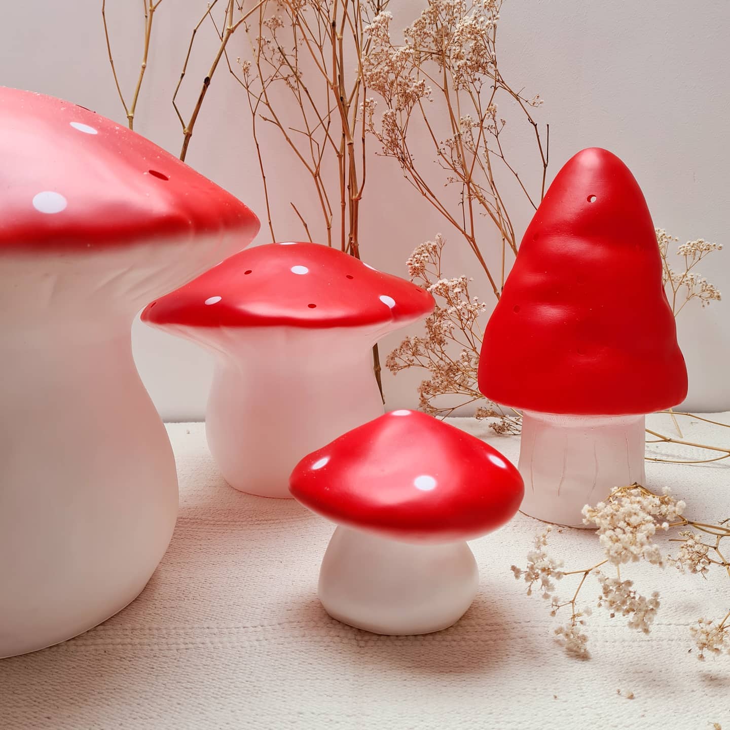 Heico Large Mushroom Lamp - Red - Image 4