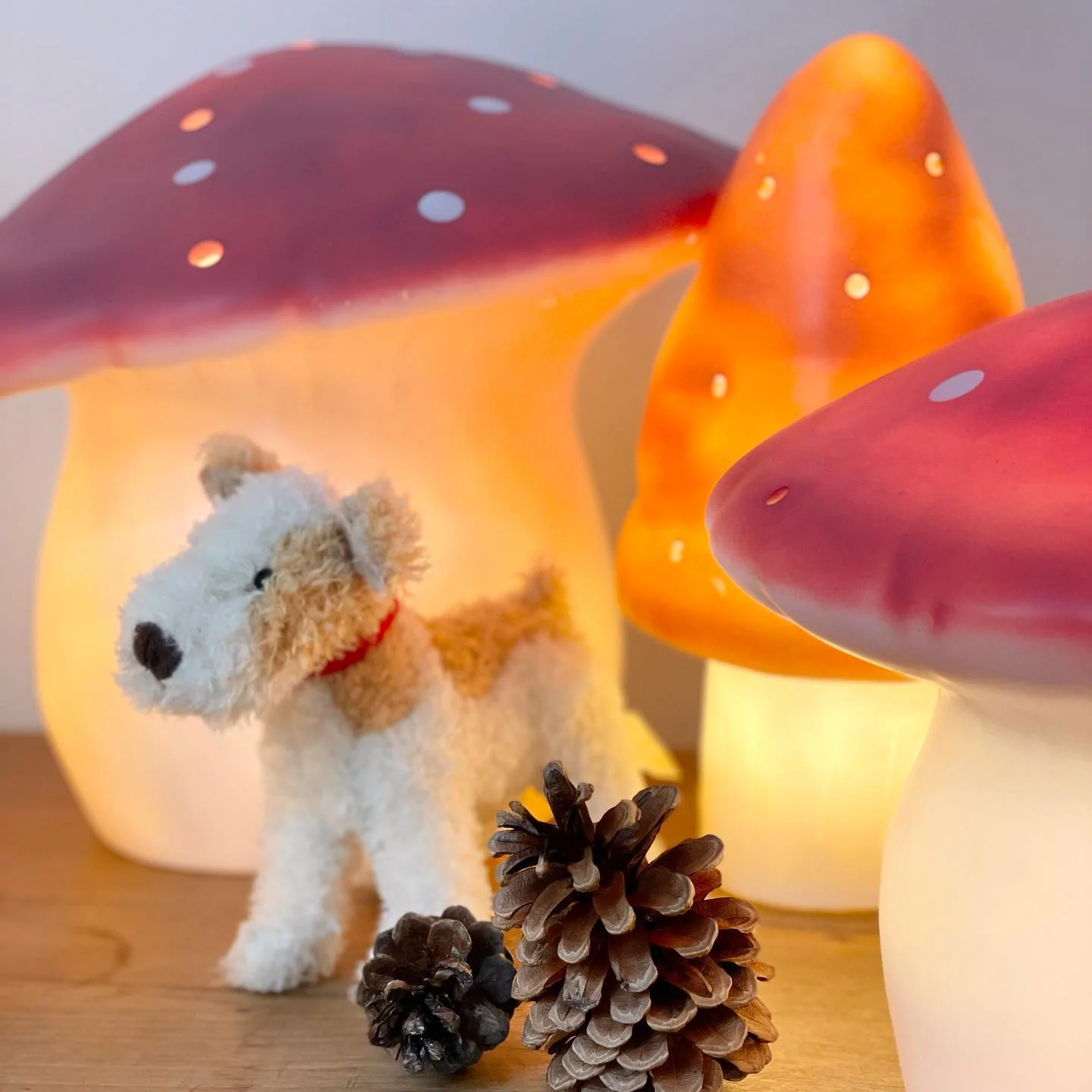 Heico Medium Mushroom Lamp - Red - Image 3