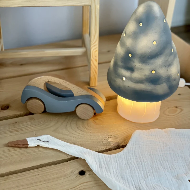 Heico Mushroom Lamp - Jeans Blue - Image 2