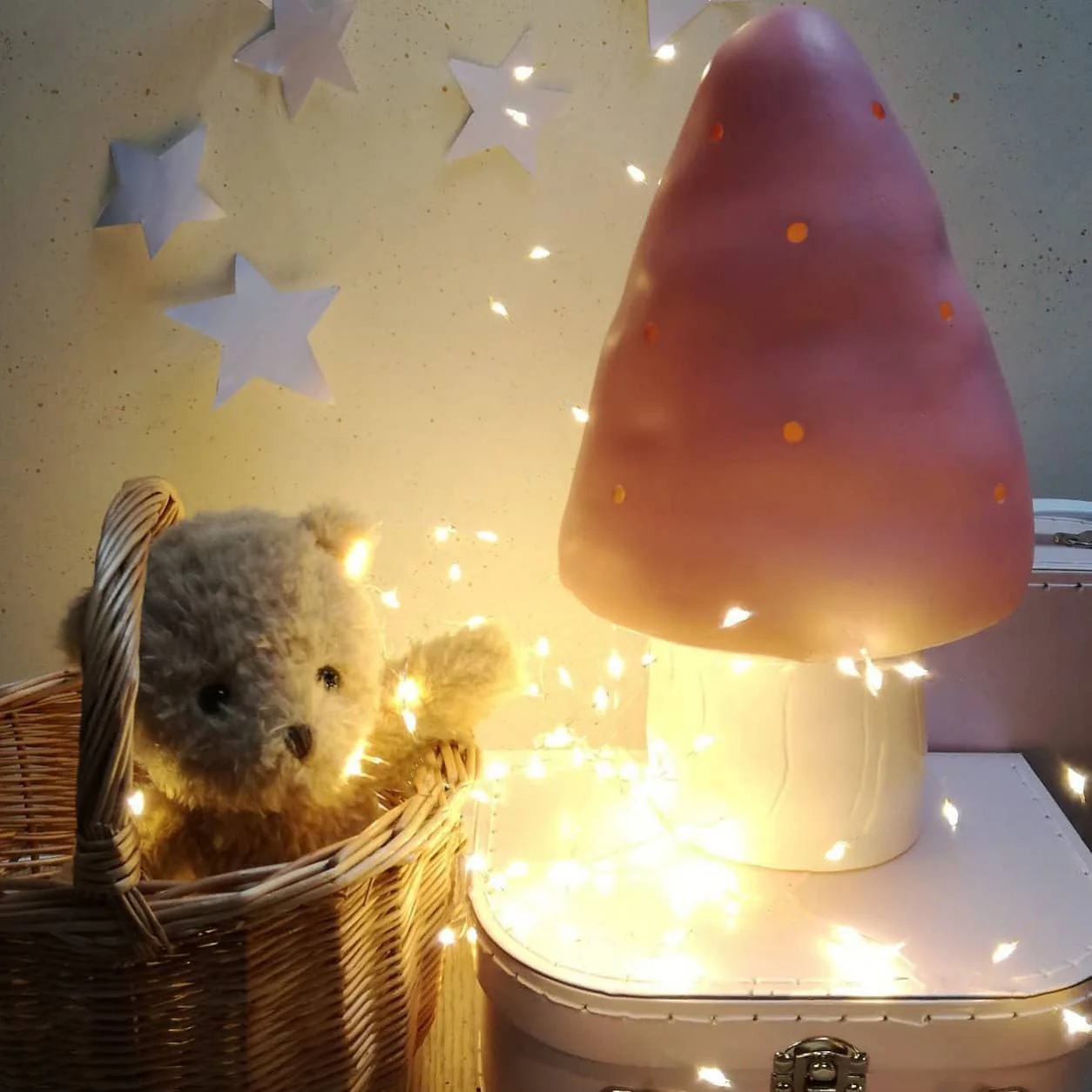 Heico Mushroom Lamp - Pink - Image 2