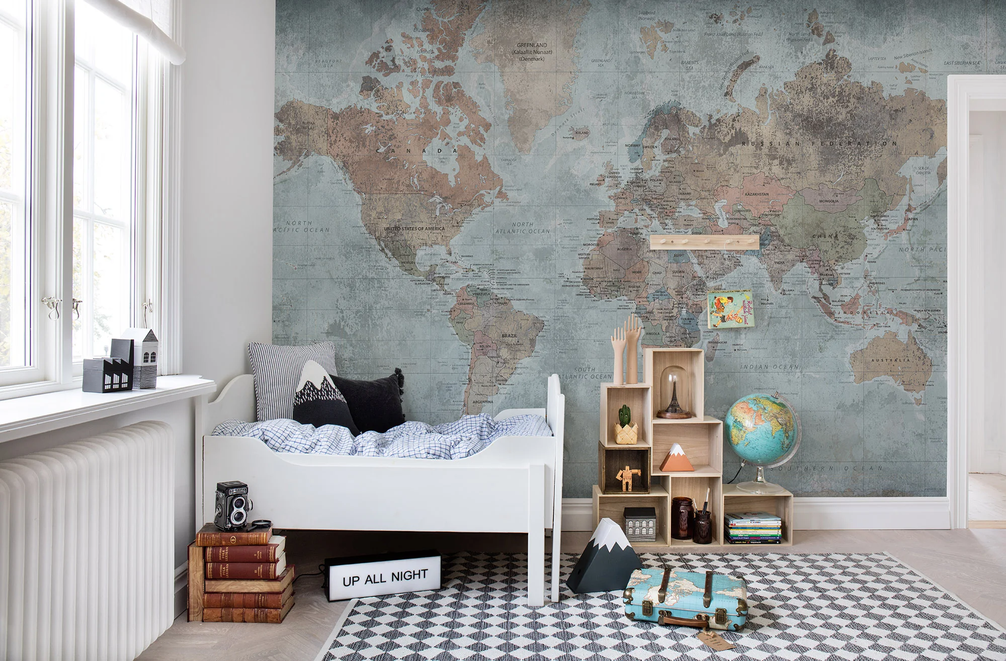 Kids Custom Wall Mural - Around The World - Image 3