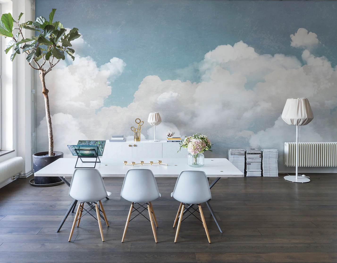 Kids Custom Wall Mural - Cuddle Clouds - Image 3