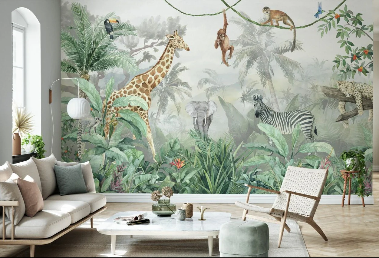Kids Custom Wall Mural - Deep In The Jungle - Image 3