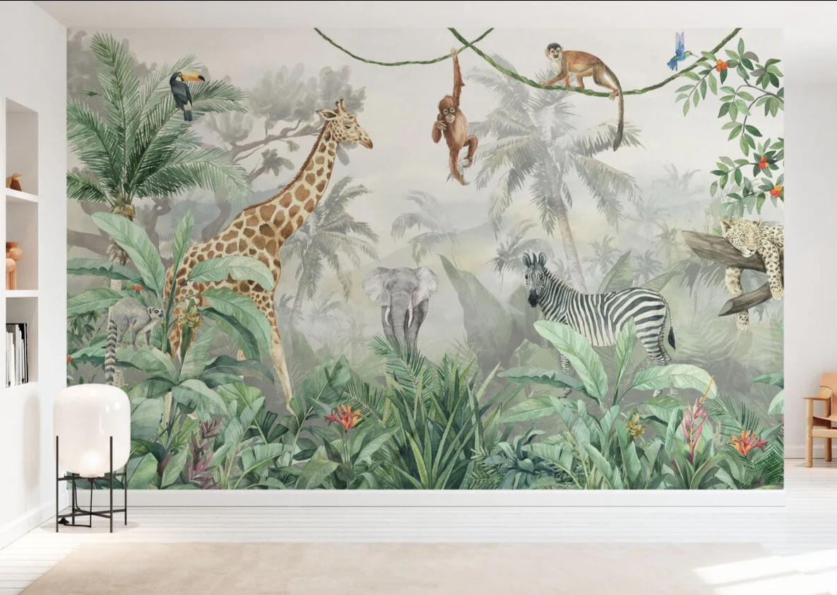 Kids Custom Wall Mural - Deep In The Jungle - Image 4