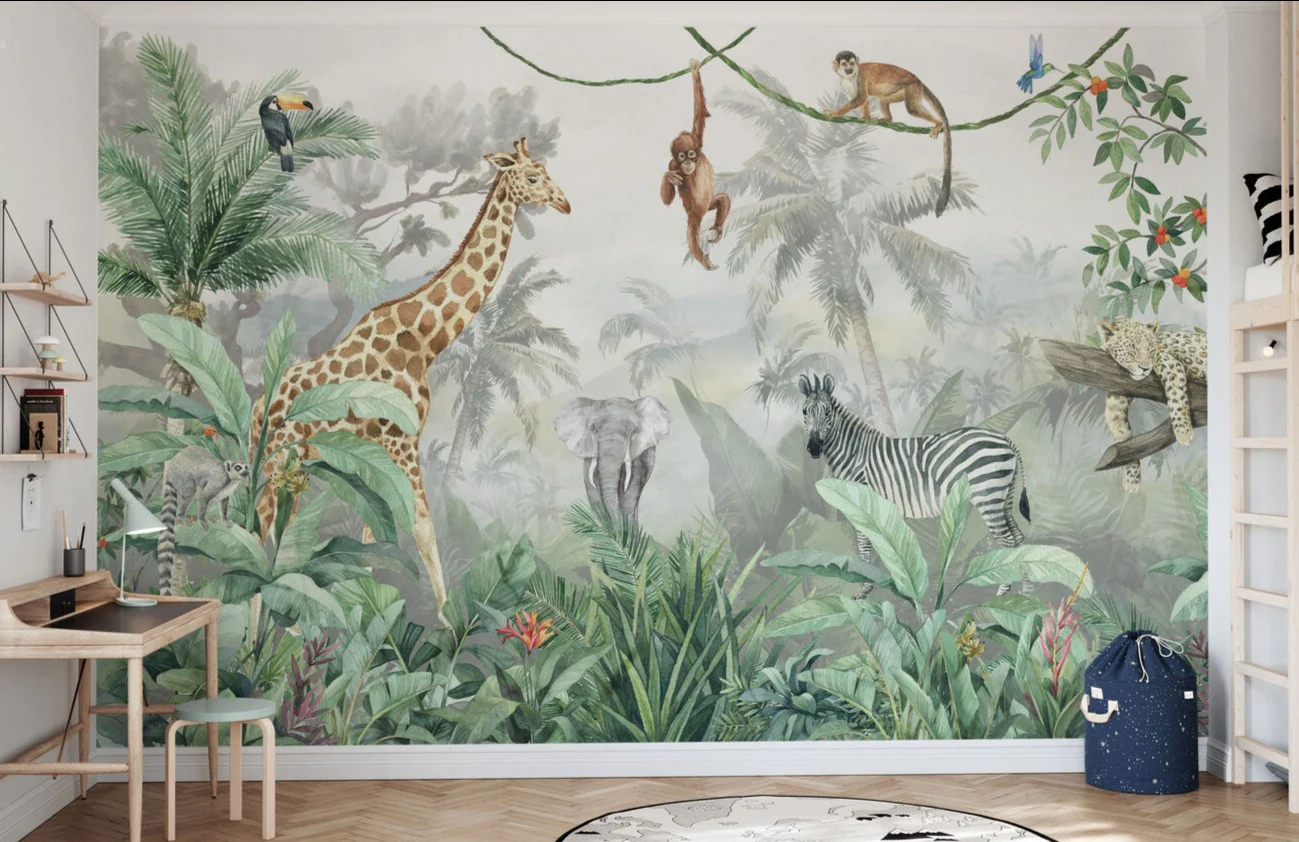 Kids Custom Wall Mural - Deep In The Jungle - Image 6