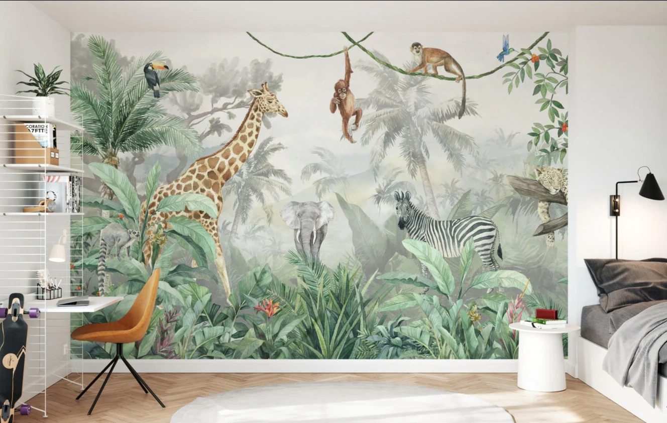 Kids Custom Wall Mural - Deep In The Jungle - Image 8
