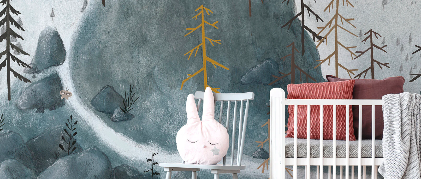 Kids Custom Wall Mural - Little House On The Hill - Image 5