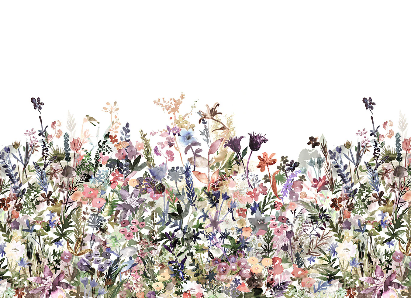 Kids Custom Wall Mural - May Meadow Pastel - Image 3