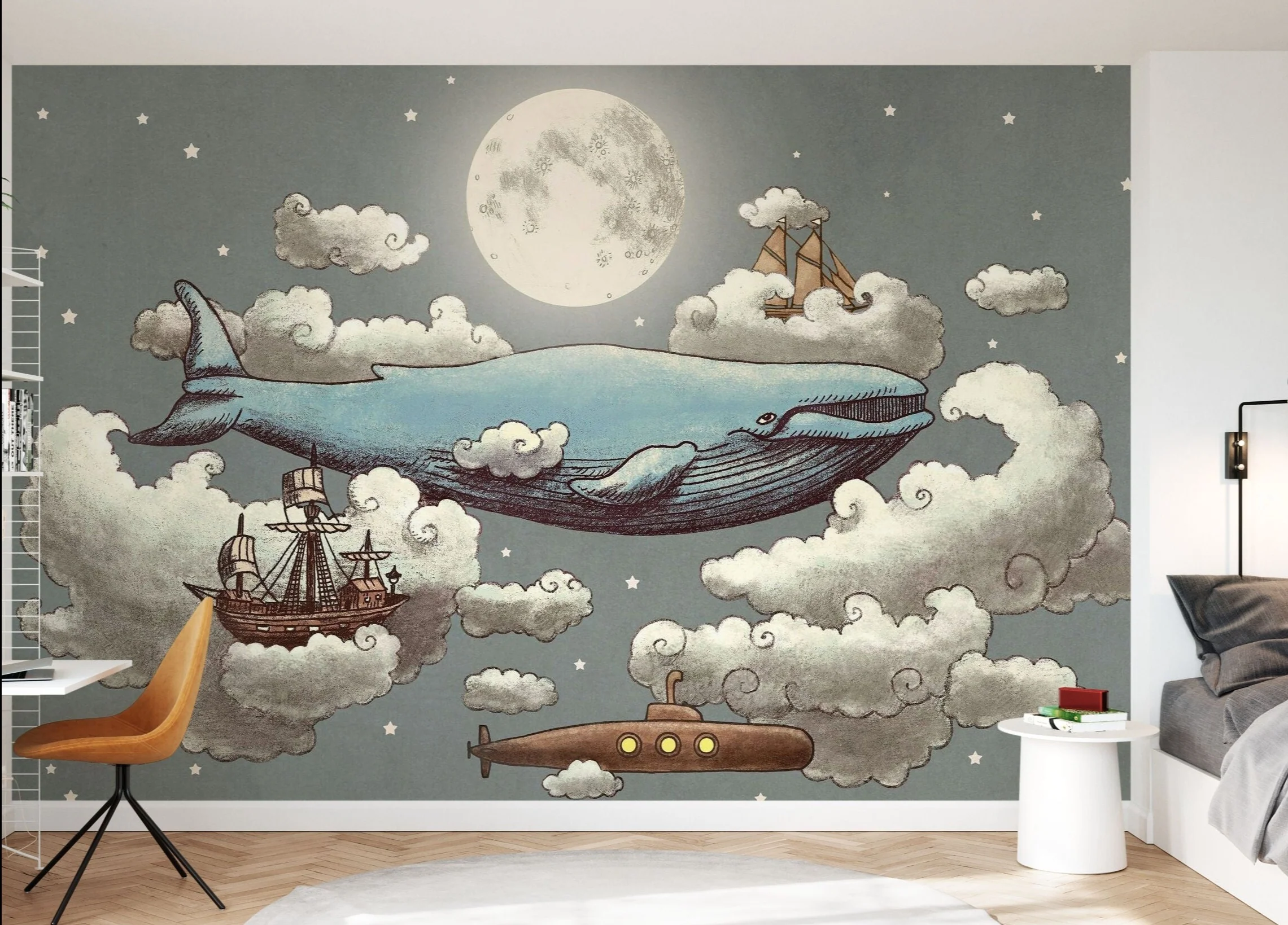 Kids Custom Wall Mural - Ocean Sky - Image 4