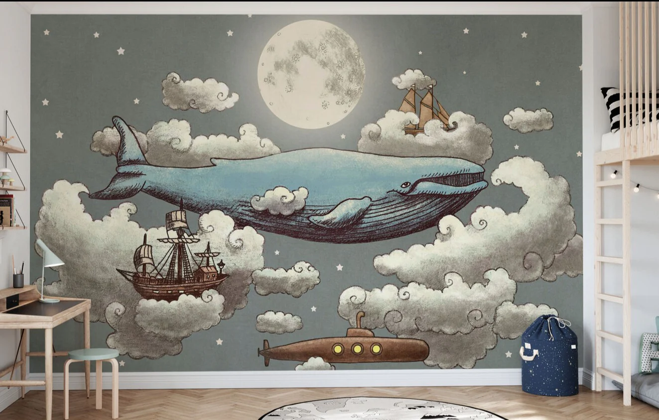 Kids Custom Wall Mural - Ocean Sky - Image 5