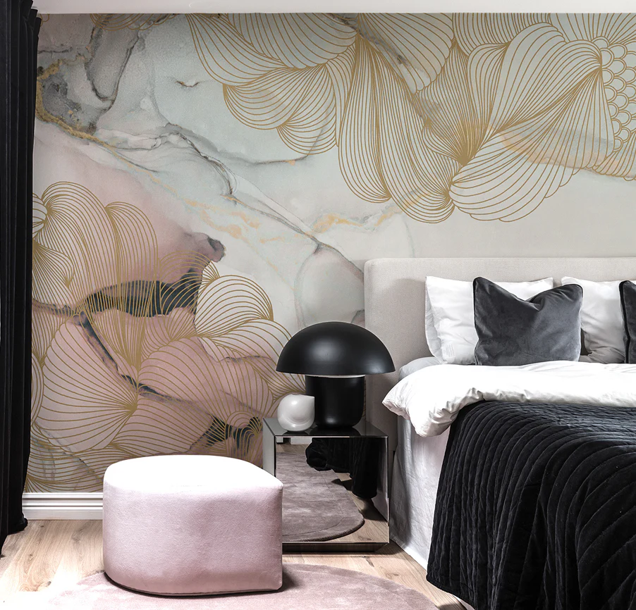 Kids Custom Wall Mural - Opulence, Pink Marble - Image 4