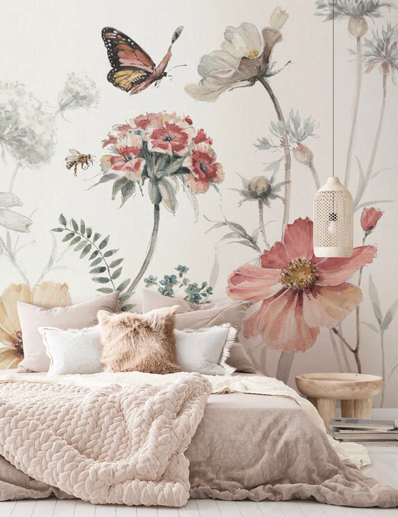 Kids Custom Wall Mural - Wild Flowers - Image 4