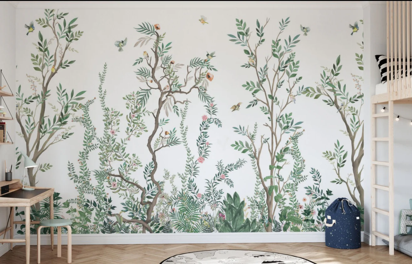Kids Custom Wall Mural - Woodland Birds - Image 6