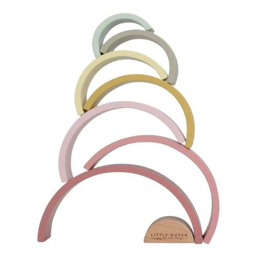 Little Dutch Rainbow Stacker - Pink - Image 6