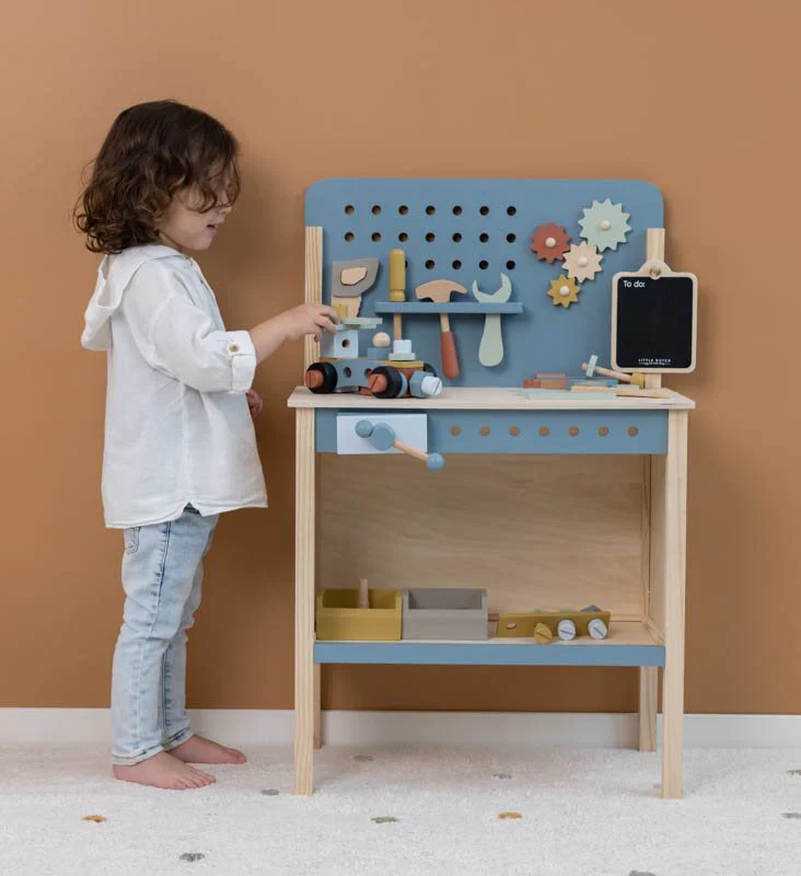 Little Dutch Wooden Toy Workbench - Image 2