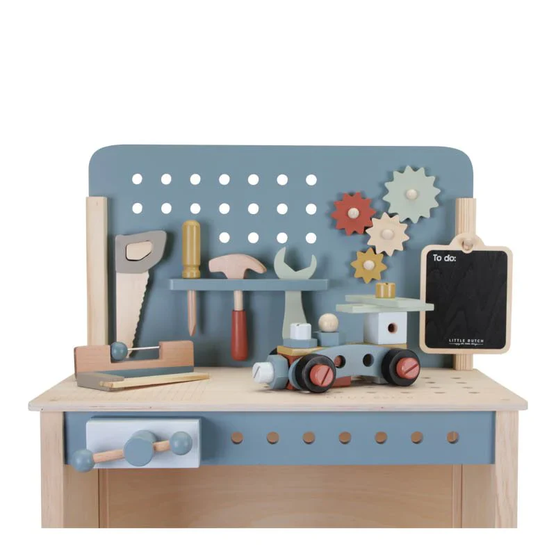 Little Dutch Wooden Toy Workbench - Image 6