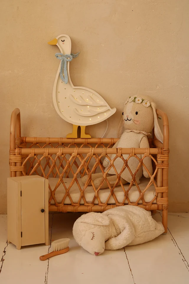 Little Lights Goose Lamp With Blue Bow - Image 5