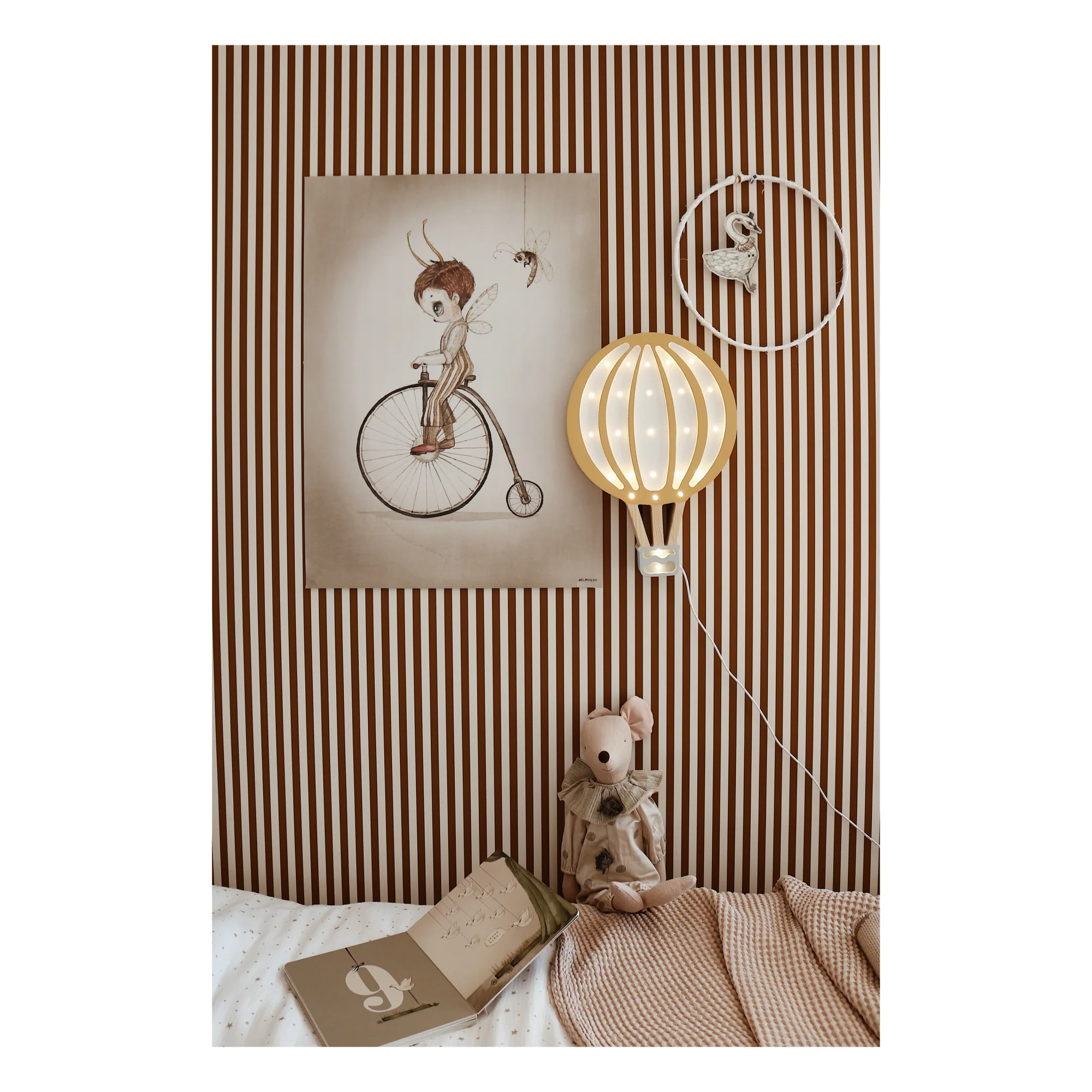 Little Lights Hot Air Balloon Lamp | Mustard - Image 3
