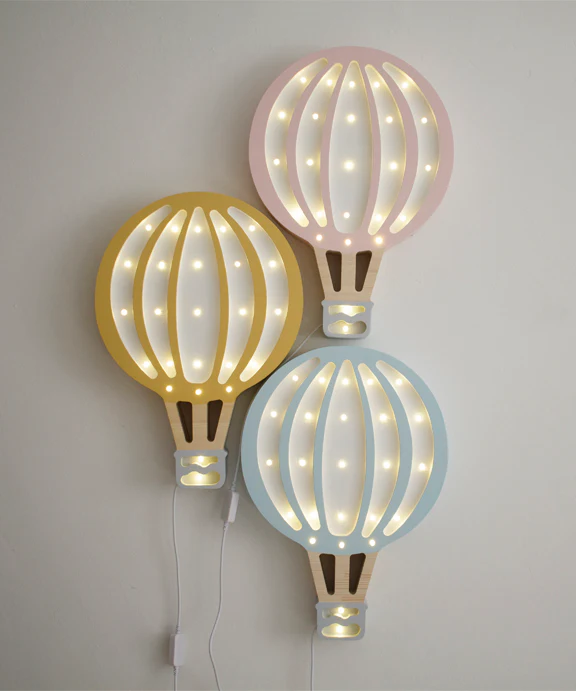 Little Lights Hot Air Balloon Lamp | Pink - Image 4