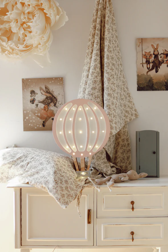 Little Lights Hot Air Balloon Lamp | Pink - Image 5