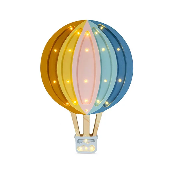 Little Lights Hot Air Balloon Lamp | Retro Rainbow