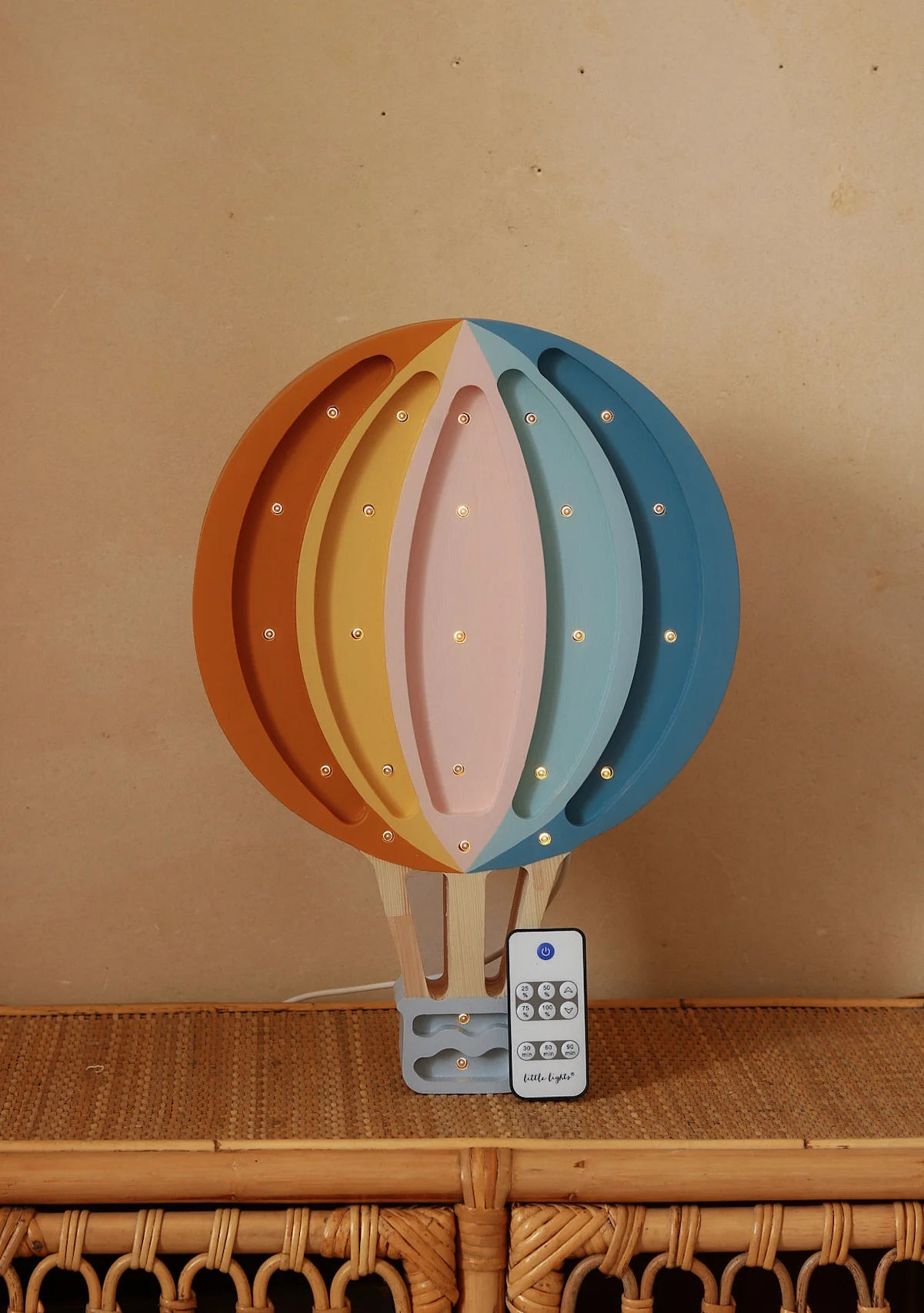 Little Lights Hot Air Balloon Lamp | Retro Rainbow - Image 3
