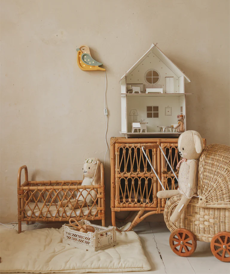 Little Lights Mini Bird Lamp | Khaki Mustard - Image 4