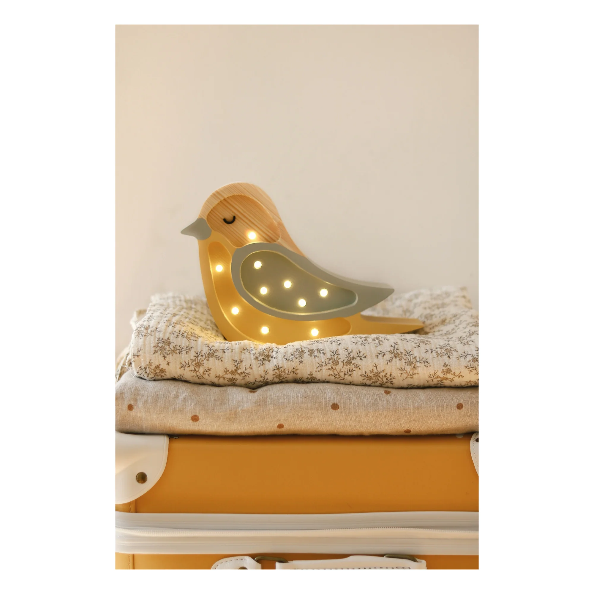 Little Lights Mini Bird Lamp | Khaki Mustard - Image 5