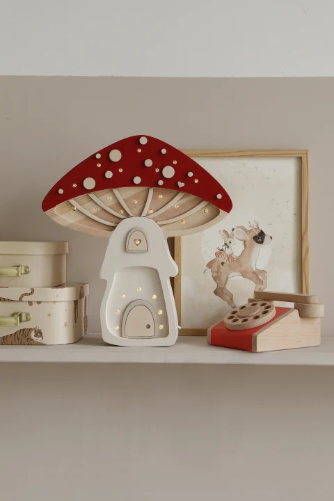 Little Lights Mushroom House Lamp | Fairies Toadstool - Image 2