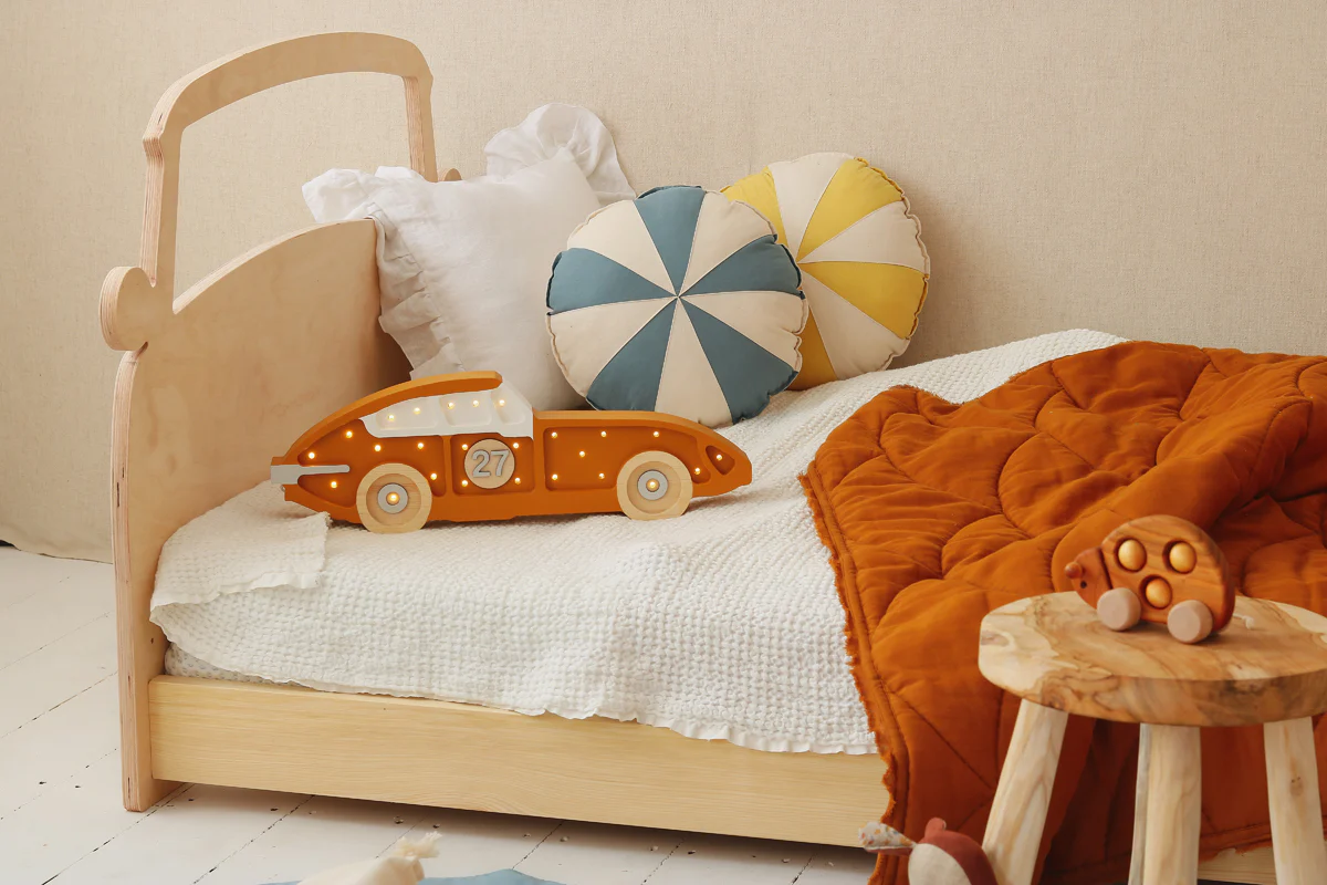 Little Lights Race Car Lamp | Mustard - Image 4