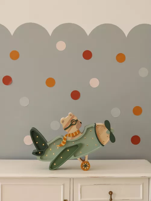 Little Lights Teddy Bear Pilot | Khaki Bear - Image 5