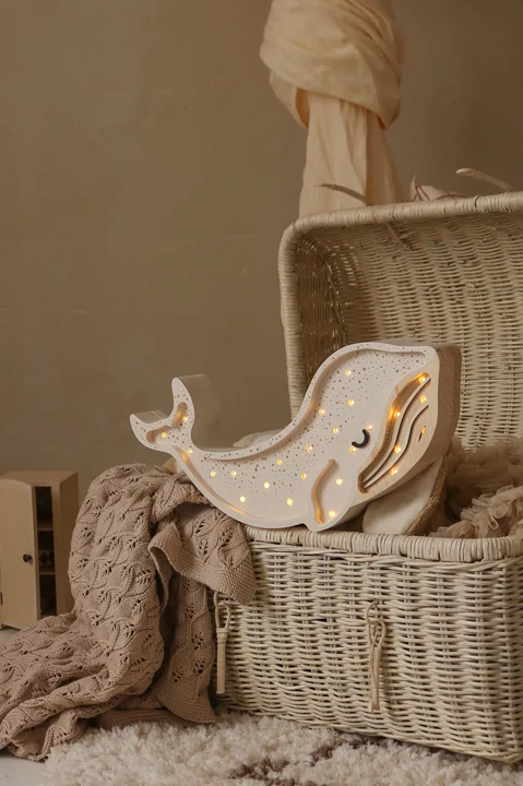 Little Lights Whale Lamp - White - Image 2