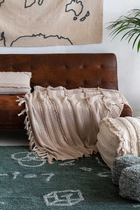 Lorena Canals White Cotton Blanket - Air Dune - Image 3