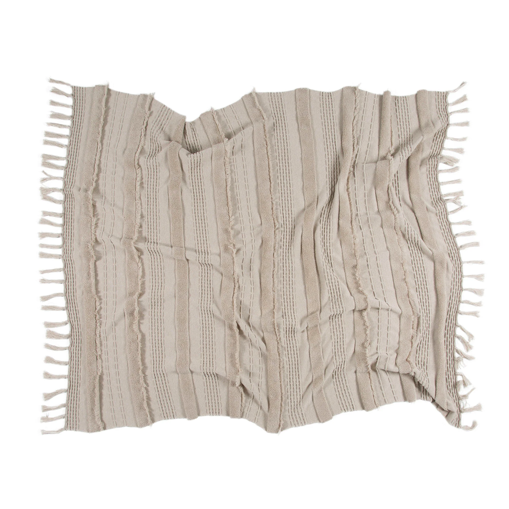 Lorena Canals White Cotton Blanket - Air Dune - Image 7