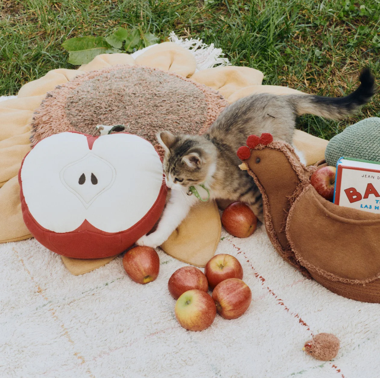 Lorena Canals Apple Cushion - Image 3