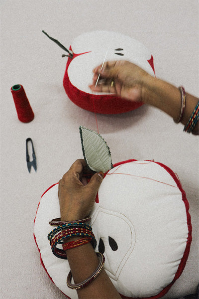 Lorena Canals Apple Cushion - Image 5